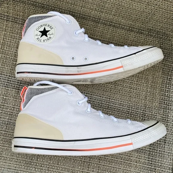 Converse Chuck Taylor Unisex All Star Syde Street Mid White Sneakers Sz 11M/13W - Picture 6 of 11